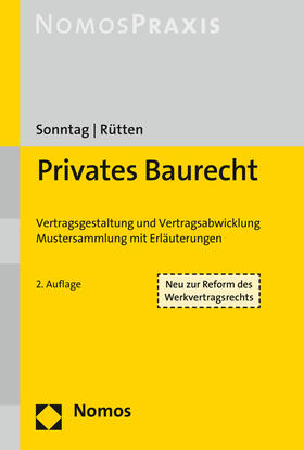 Sonntag / Rütten | Sonntag, G: Privates Baurecht | Buch | 978-3-8487-3424-5 | sack.de