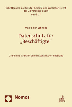 Schmidt | Schmidt, M: Datenschutz für "Beschäftigte" | Buch | 978-3-8487-3532-7 | sack.de