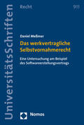 Meßmer |  Das werkvertragliche Selbstvornahmerecht | Buch |  Sack Fachmedien