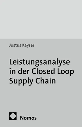 Kayser |  Leistungsanalyse in der Closed Loop Supply Chain | Buch |  Sack Fachmedien