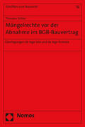 Schlier |  Mängelrechte vor der Abnahme im BGB-Bauvertrag | Buch |  Sack Fachmedien