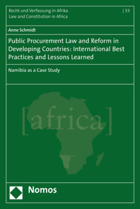 Schmidt | Schmidt, A: Public Procurement Law and Reform in Developing | Buch | 978-3-8487-3594-5 | sack.de