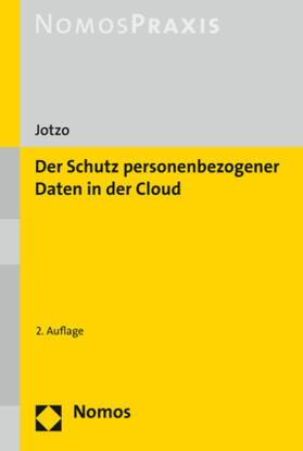 Jotzo |  Der Schutz personenbezogener Daten in der Cloud | Buch |  Sack Fachmedien