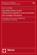 Beriger |  Beriger, J: Referendum in den Föderationssubjekten | Buch |  Sack Fachmedien