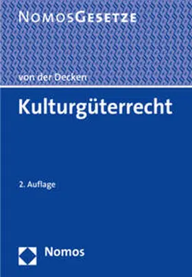 von der Decken |  Kulturgüterrecht | Buch |  Sack Fachmedien