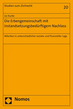 Kunte |  Die Erbengemeinschaft mit instandsetzungsbedürftigem Nachlass | Buch |  Sack Fachmedien