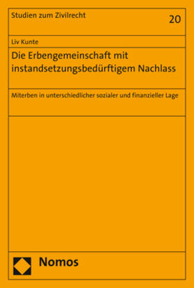 Kunte | Die Erbengemeinschaft mit instandsetzungsbedürftigem Nachlass | Buch | 978-3-8487-3649-2 | sack.de