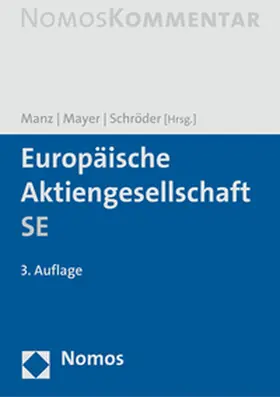 Manz / Mayer / Schröder |  Europäische Aktiengesellschaft SE | Buch |  Sack Fachmedien