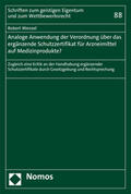 Wenzel |  Wenzel, R: Analoge Anwendung der Verordnung | Buch |  Sack Fachmedien