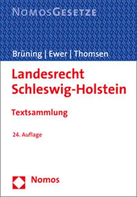 Brüning / Ewer / Thomsen |  Landesrecht Schleswig-Holstein | Buch |  Sack Fachmedien