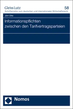 Otte |  Informationspflichten zwischen den Tarifvertragsparteien | Buch |  Sack Fachmedien