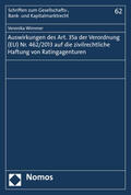 Wimmer |  Wimmer, V: Auswirkungen des Art. 35a der Verordnung (EU) Nr. | Buch |  Sack Fachmedien