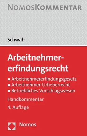 Schwab |  Arbeitnehmererfindungsrecht | Buch |  Sack Fachmedien