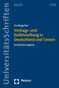 Yen |  Yen, Y: Vertrags- und Deliktshaftung in Deutschland und Taiw | Buch |  Sack Fachmedien