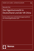 Putz |  Putz, A: Eigentumsrecht in Deutschland und der VR China | Buch |  Sack Fachmedien