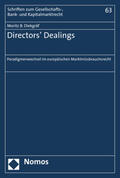 Diekgräf |  Diekgräf, M: Directors' Dealings | Buch |  Sack Fachmedien