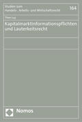 Luy |  Luy, T: Kapitalmarktinformationspflichten und Lauterkeit | Buch |  Sack Fachmedien