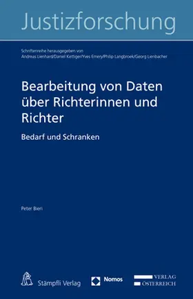 Bieri |  Bearbeitung von Daten über Richterinnen und Richter | Buch |  Sack Fachmedien