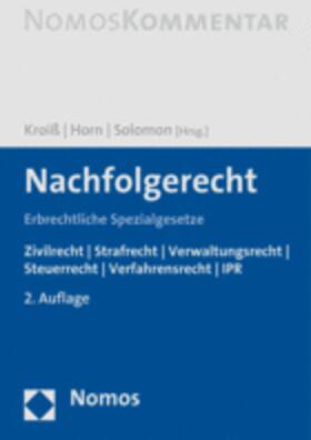 Kroiß / Horn / Solomon | Nachfolgerecht | Buch | 978-3-8487-4160-1 | sack.de