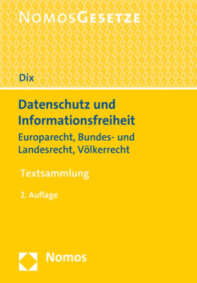 Dix | Dix, A: Datenschutz und Informationsfreiheit | Buch | 978-3-8487-4231-8 | sack.de