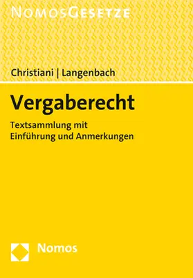 Christiani / Langenbach |  Christiani, U: Vergaberecht | Buch |  Sack Fachmedien