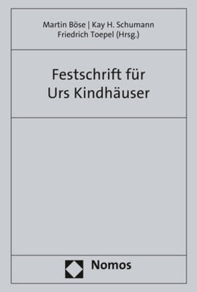 Böse / Schumann / Toepel | Festschrift für Urs Kindhäuser zum 70. Geburtstag | Buch | 978-3-8487-4370-4 | sack.de