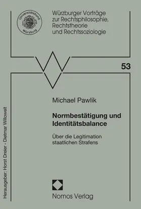 Pawlik |  Normbestätigung und Identitätsbalance | Buch |  Sack Fachmedien