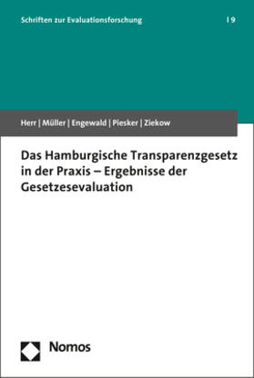 Herr / Müller / Engewald | Das Hamburgische Transparenzgesetz in der Praxis | Buch | sack.de