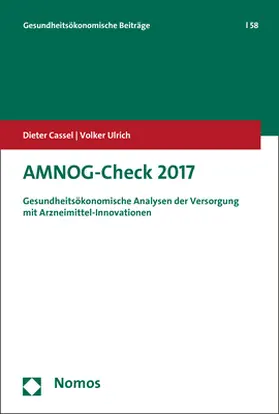 Cassel / Ulrich |  Cassel, D: AMNOG-Check 2017 | Buch |  Sack Fachmedien