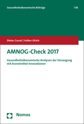 Cassel / Ulrich | Cassel, D: AMNOG-Check 2017 | Buch | 978-3-8487-4546-3 | sack.de