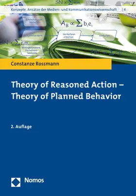 Rossmann |  Theory of Reasoned Action - Theory of Planned Behavior | Buch |  Sack Fachmedien