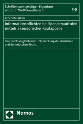 Schümann | Schümann, A: Informationspflichten bei Spendenaufrufen mitte | Buch | 978-3-8487-4639-2 | sack.de