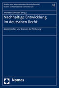 Rühmkorf |  Nachhaltige Entwicklung im deutschen Recht | Buch |  Sack Fachmedien
