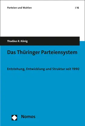 König |  Das Thüringer Parteiensystem | Buch |  Sack Fachmedien