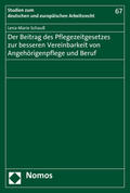 Schauß |  Schauß, L: Beitrag des Pflegezeitgesetzes zur besseren Verei | Buch |  Sack Fachmedien