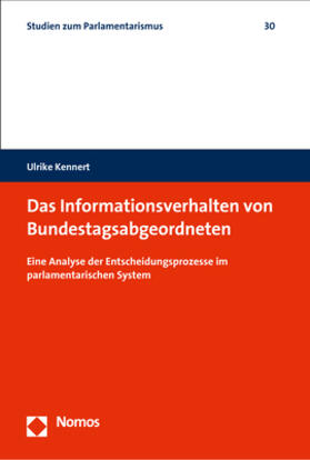 Kennert | Kennert, U: Informationsverhalten von Bundestagsabgeordneten | Buch | 978-3-8487-4743-6 | sack.de
