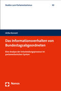 Kennert |  Kennert, U: Informationsverhalten von Bundestagsabgeordneten | Buch |  Sack Fachmedien