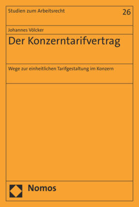 Völcker | Völcker, J: Konzerntarifvertrag | Buch | 978-3-8487-4852-5 | sack.de