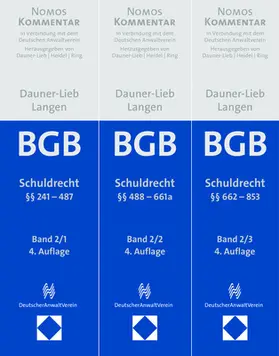 Langen / Dauner-Lieb |  Bürgerliches Gesetzbuch: BGB Band 2: Schuldrecht | Buch |  Sack Fachmedien