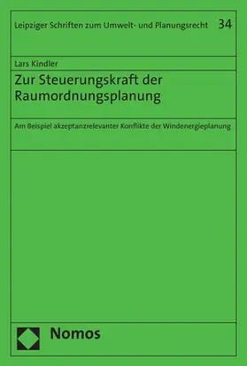 Kindler |  Kindler, L: Zur Steuerungskraft der Raumordnungsplanung | Buch |  Sack Fachmedien