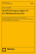 von Kalben |  Kalben, J: Verpflichtungszusagen im EU-Wettbewerbsrecht | Buch |  Sack Fachmedien