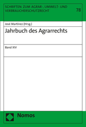 Martínez | Jahrbuch des Agrarrechts | Buch | 978-3-8487-4970-6 | sack.de