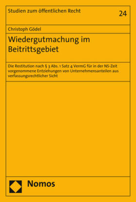 Gödel | Gödel, C: Wiedergutmachung im Beitrittsgebiet | Buch | 978-3-8487-4997-3 | sack.de