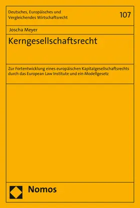 Meyer |  Kerngesellschaftsrecht | Buch |  Sack Fachmedien
