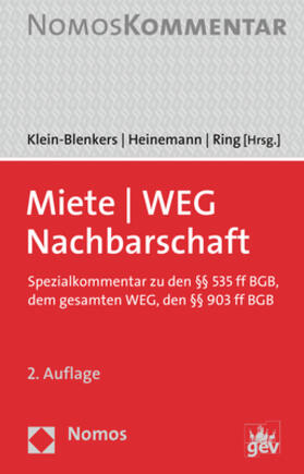 Klein-Blenkers / Heinemann / Ring | Miete - WEG - Nachbarschaft | Buch | 978-3-8487-5083-2 | sack.de