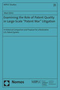Zohni |  Zohni, W: Examining the Role of Patent Quality in Large-Scal | Buch |  Sack Fachmedien
