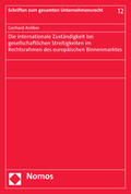 Anliker |  Anliker, G: Die internationale Zuständigkeit bei gesellschaf | Buch |  Sack Fachmedien