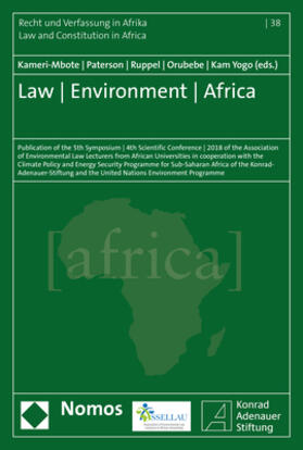 Kameri-Mbote / Paterson / Ruppel | Law - Environment - Africa | Buch | sack.de