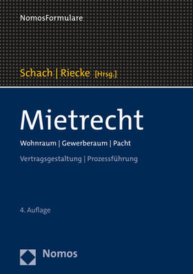 Schach / Riecke | Mietrecht | Medienkombination | 978-3-8487-5318-5 | sack.de