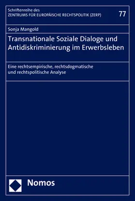 Mangold |  Mangold, S: Transnationale Soziale Dialoge und Antidiskrimin | Buch |  Sack Fachmedien